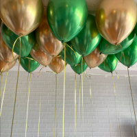 Хром золото/зелёный - 15шт